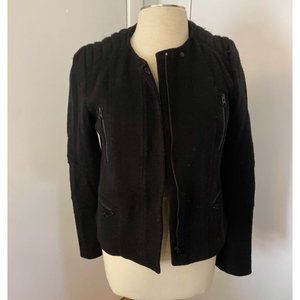 Vince Black Moto Jacket Size 6